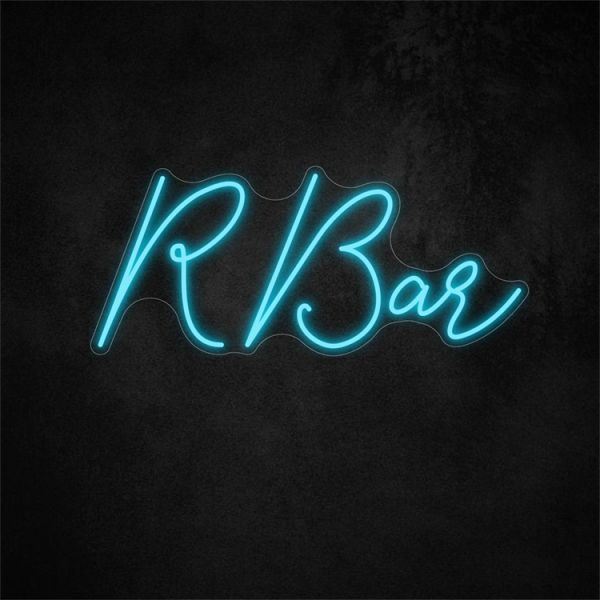 R Bar Neon Sign 24×10.4 in/61×26.4 cm