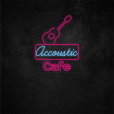 Accoustic Cafe Neon Sign 37in×30in/94×76cm