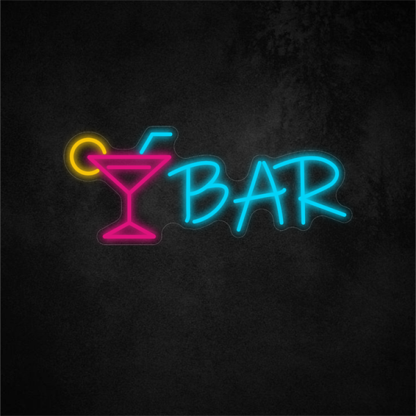 Bar Neon Sign 20×8in/50.8×20.5cm