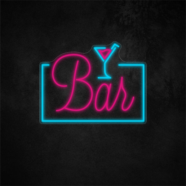 Bar Neon Light Signs 15.7×12.1in/40×30.8cm