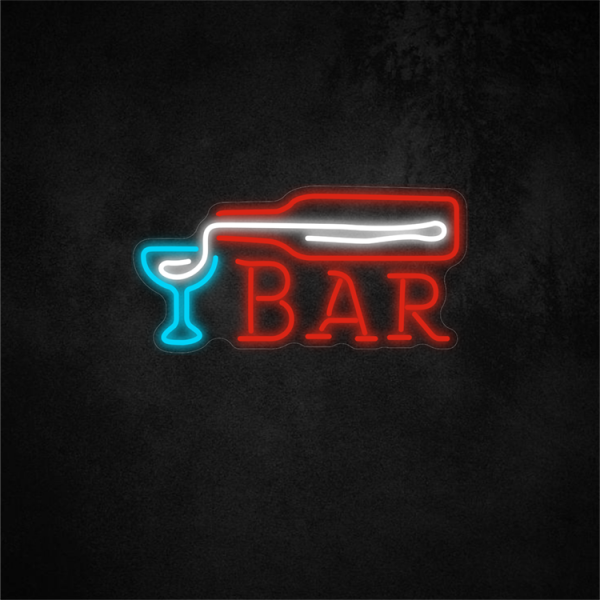 Bar Neon Sign 16.9×8.5in/43×21.5cm