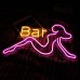 Bar Woman Neon Light Sign 20.8×11.8in/53×30cm