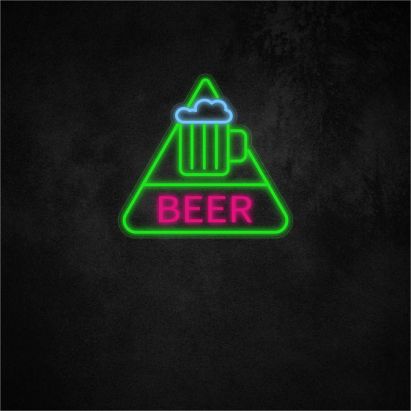 Beer Neon Sign 16in×15in/40.6×38.2cm