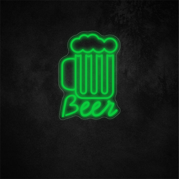 Beer Neon Sign 12.8×8.9in/32.5×22.6cm