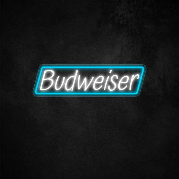 Budweiser Neon Sign 20×5.6in/50.8×14.3cm