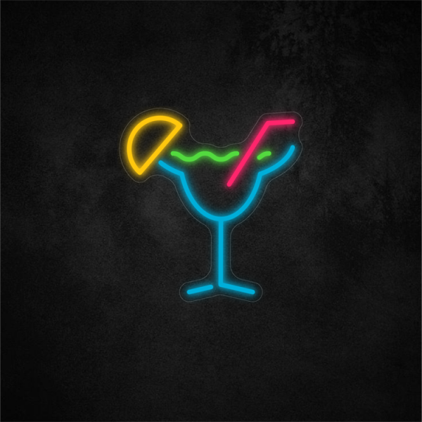 Cocktail Neon Sign 10×9.4in/25.4×24cm