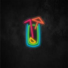 Cocktail Neon Sign 10×6.9in/25.4×17.6cm