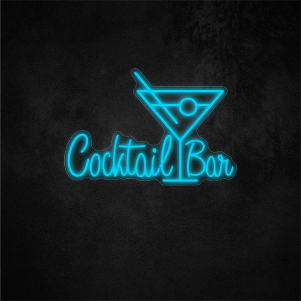 Cocktail Bar Neon Sign 20×13.5in/50.8×34.3cm