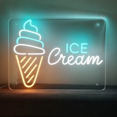 Ice Cream Neon Light Signs 21.6 ×15.7in/55 × 40cm