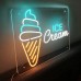 Ice Cream Neon Light Signs 21.6 ×15.7in/55 × 40cm