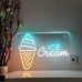 Ice Cream Neon Light Signs 21.6 ×15.7in/55 × 40cm