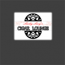 Logo CIGAR LOUNGE Neon Sign 18.5×13.5in/47×34.3cm