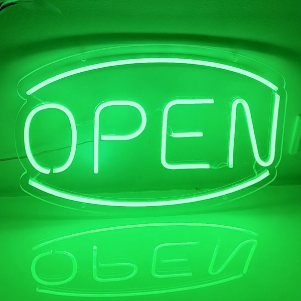 Open Neon Sign 17.7×11.8in/45×30cm