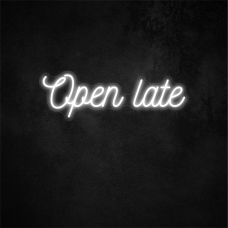 Open Late Neon Sign 18.5×6.1in/47×15.6cm