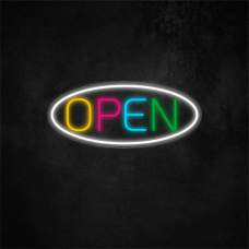 Open Neon Sign 18.7×8in/47.5×20.4cm