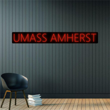 UMASS AMHERST Neon Sign 36.2×5.1in/92×13cm