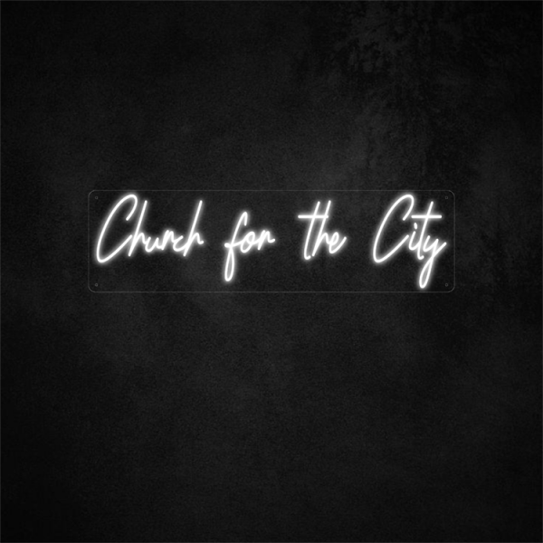 Church for the City Neon Sign Light 35.4×9.8in/90×25cm