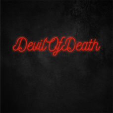 DevilOfDeath Neon Sign 35.4×8.3in/90×21cm