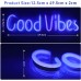 Good Vibes Led Neon Signs Lights, Neon Sign For Wedding Backdrop Bedroom Wall