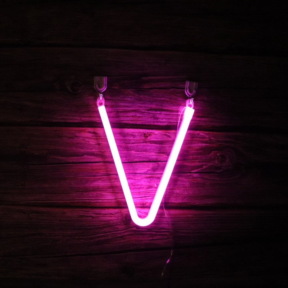 Neon Light Signs Letters （Pink)