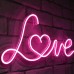 Neon Sign For Wedding Love (Pink Love)