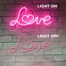 Neon Sign For Wedding Love (Pink Love)