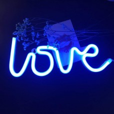 Love Neon Sign Light (Blue)