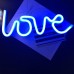 Love Neon Sign Light (Blue)