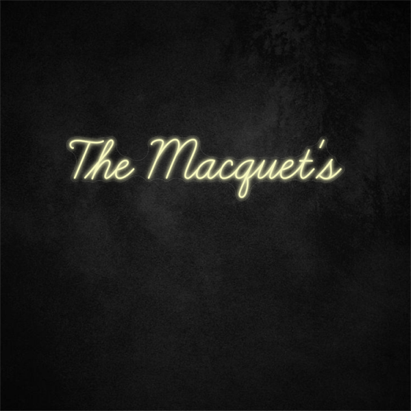 The Macquet's Neon Sign  37×8.7in/94×22cm