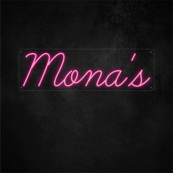 Mona's Neon Sign 36×11in/91.5×28cm