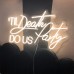 Til Death Do Us Party Neon Sign Light (Warm White)