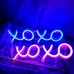 LED Neon Light Signs- XOXO (Pink)