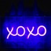 LED Neon Light Signs- XOXO (Purple)