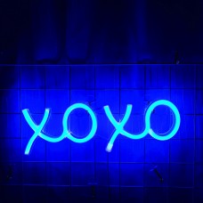 LED Neon Light Signs- XOXO ( Blue )