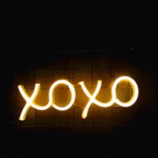 LED Neon Light Signs- XOXO ( Warm White )