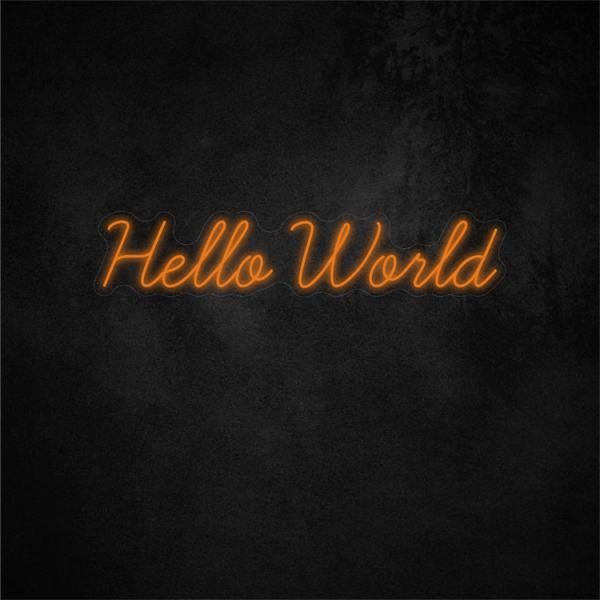 Hello World Neon Sign 35×7.3in/89×18.5cm